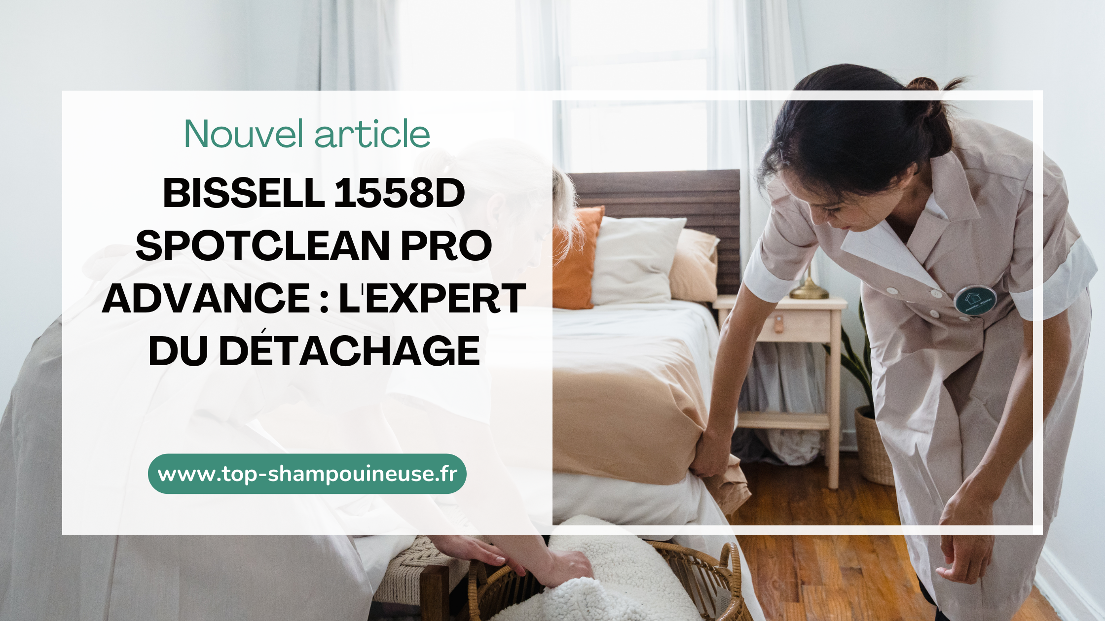 Bissell 1558D SpotClean Pro Advance : L'expert du détachage