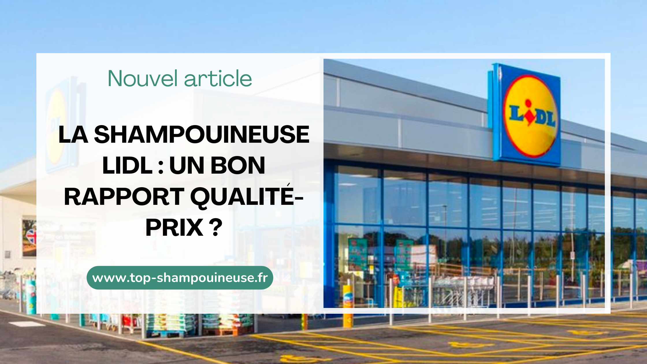La shampouineuse Lidl : un bon rapport qualité-prix ?