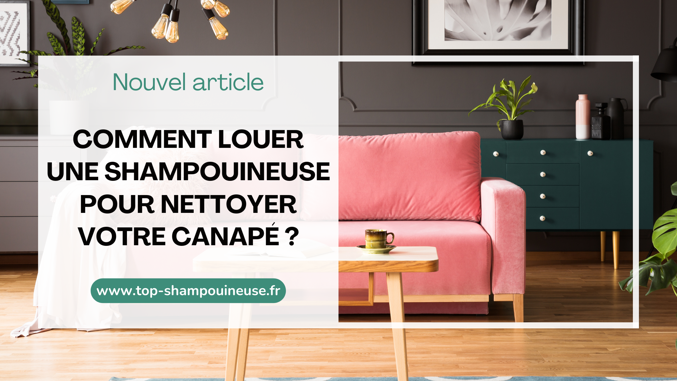 Comment louer une shampouineuse pour nettoyer votre canapé ?